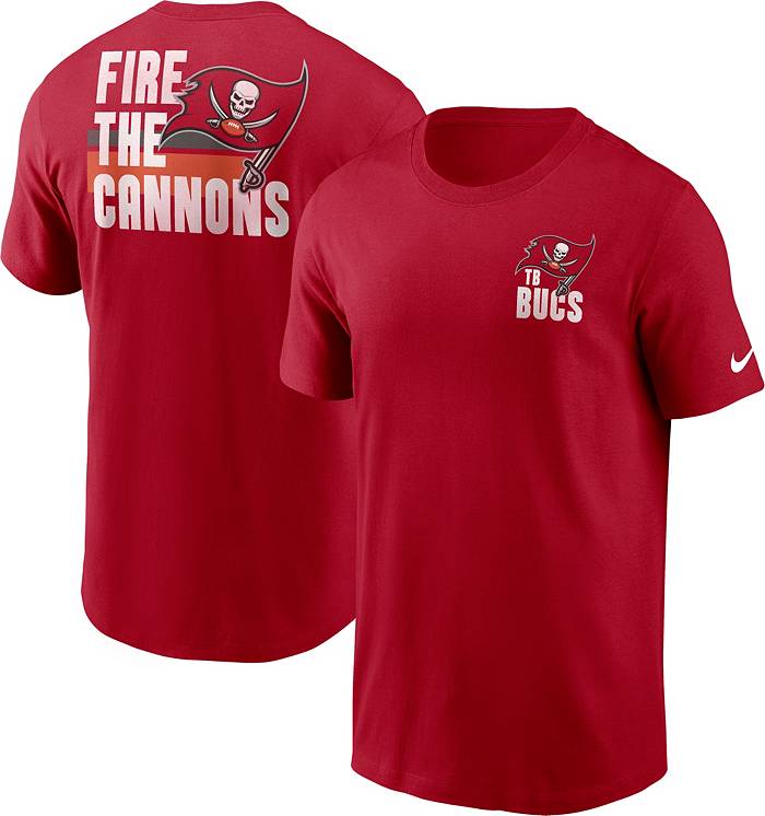 Nike Men's Tampa Bay Buccaneers Blitz Back Slogan Red T-Shirt