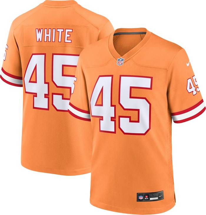 Nike Men's Tampa Bay Buccaneers Devin White #45 Alternate Game Jersey - Orange - M Each