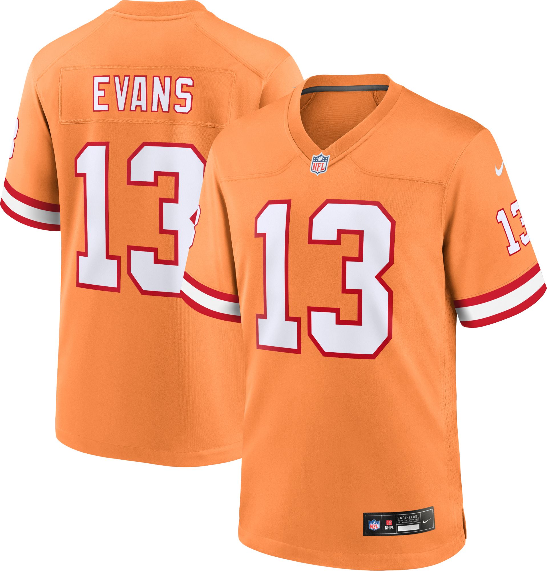 Nike Men's Tampa Bay Buccaneers Mike Evans #13 Alternate Orange Game Jersey product image