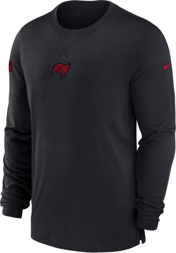 Nike Men's Tampa Bay Buccaneers Sideline Player Black Long Sleeve T-Shirt
