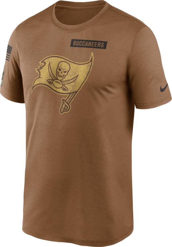 Nike Men's Tampa Bay Buccaneers 2023 Salute to Service Brown Legend T-Shirt