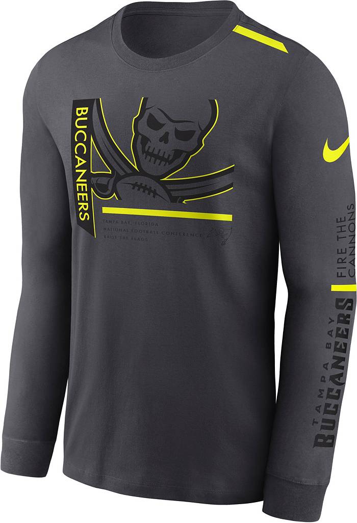 Nike Men's Tampa Bay Buccaneers 2023 Volt Dri-FIT Anthracite Long Sleeve  T-Shirt
