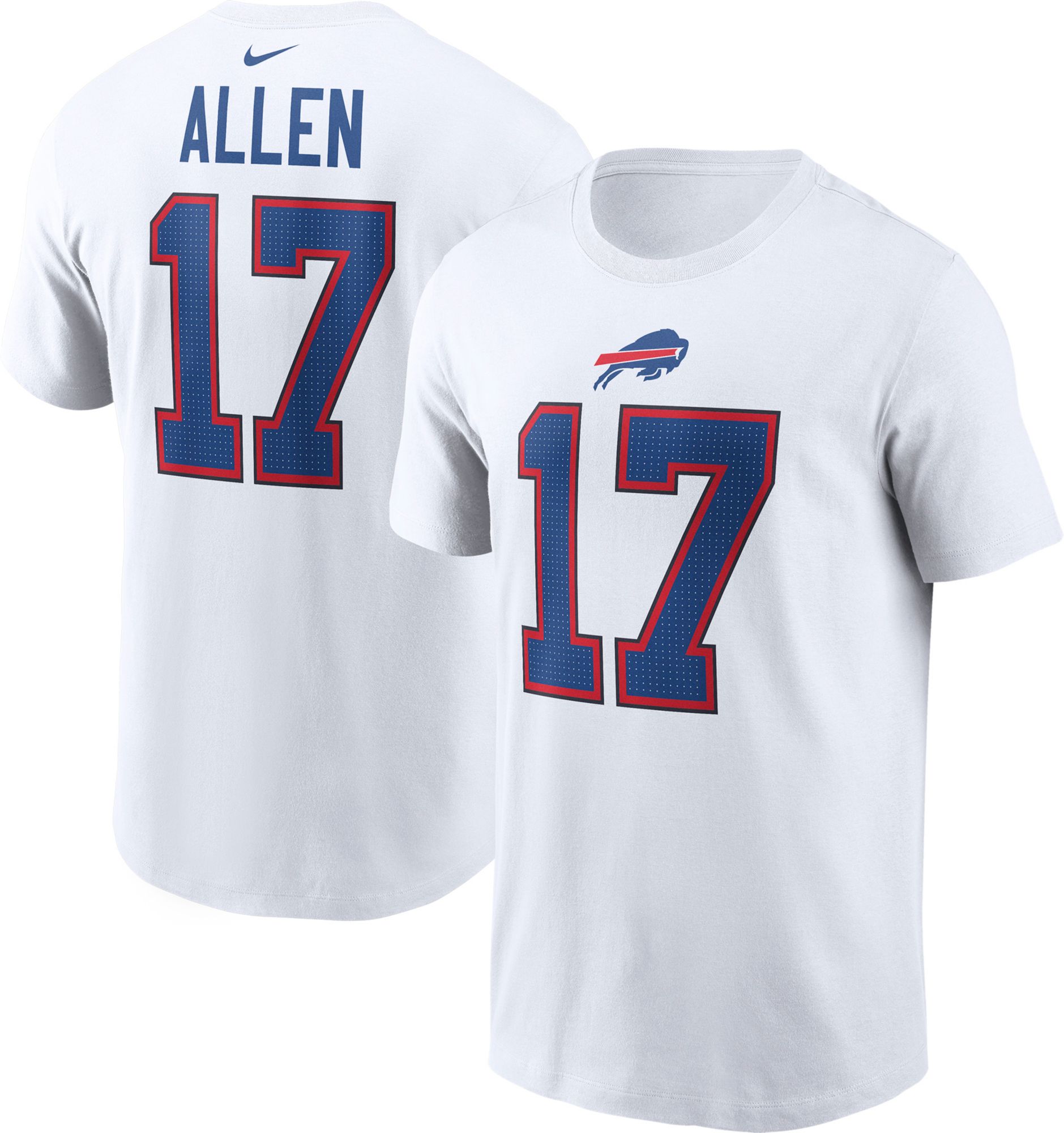 Nike Men's Buffalo Bills Josh Allen #17 White T-Shirt product image