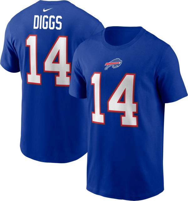 Nike Men's Buffalo Bills Stefon Diggs #14 Logo Royal T-Shirt