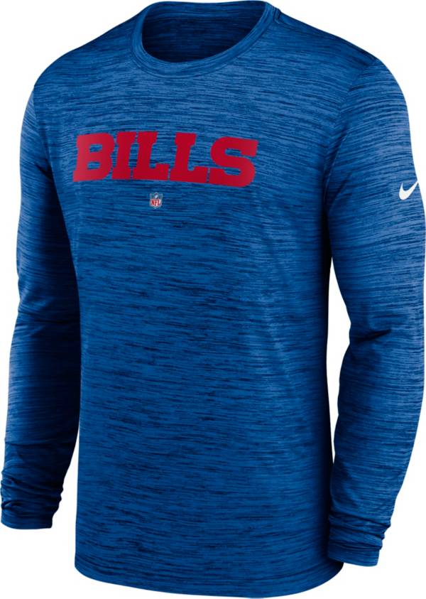 Nike Men's Buffalo Bills Sideline Velocity Royal Long Sleeve T-Shirt ...