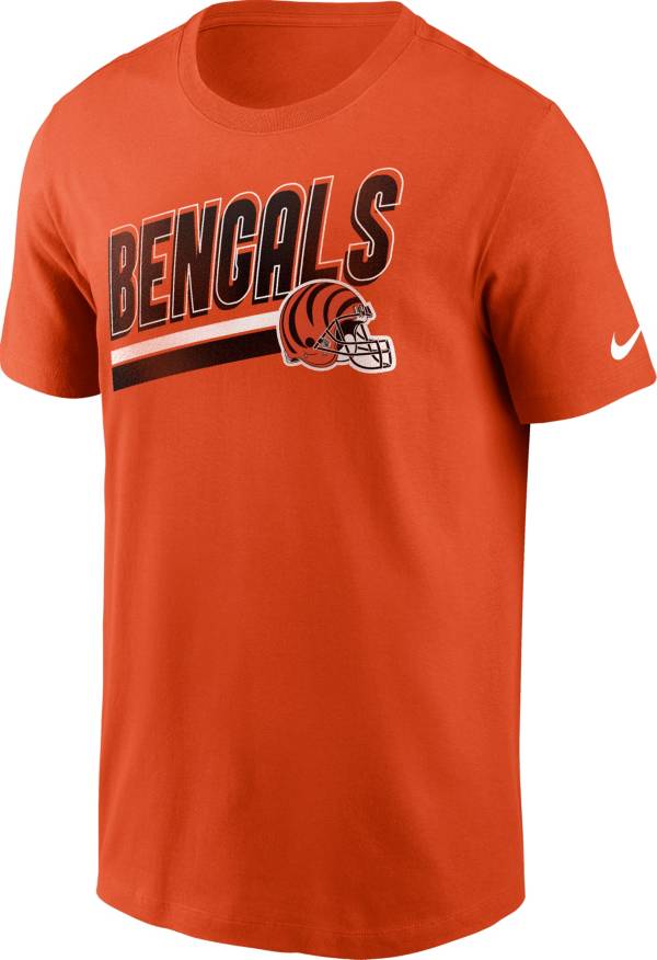 Nike Men's Cincinnati Bengals Blitz Helmet Orange T-Shirt