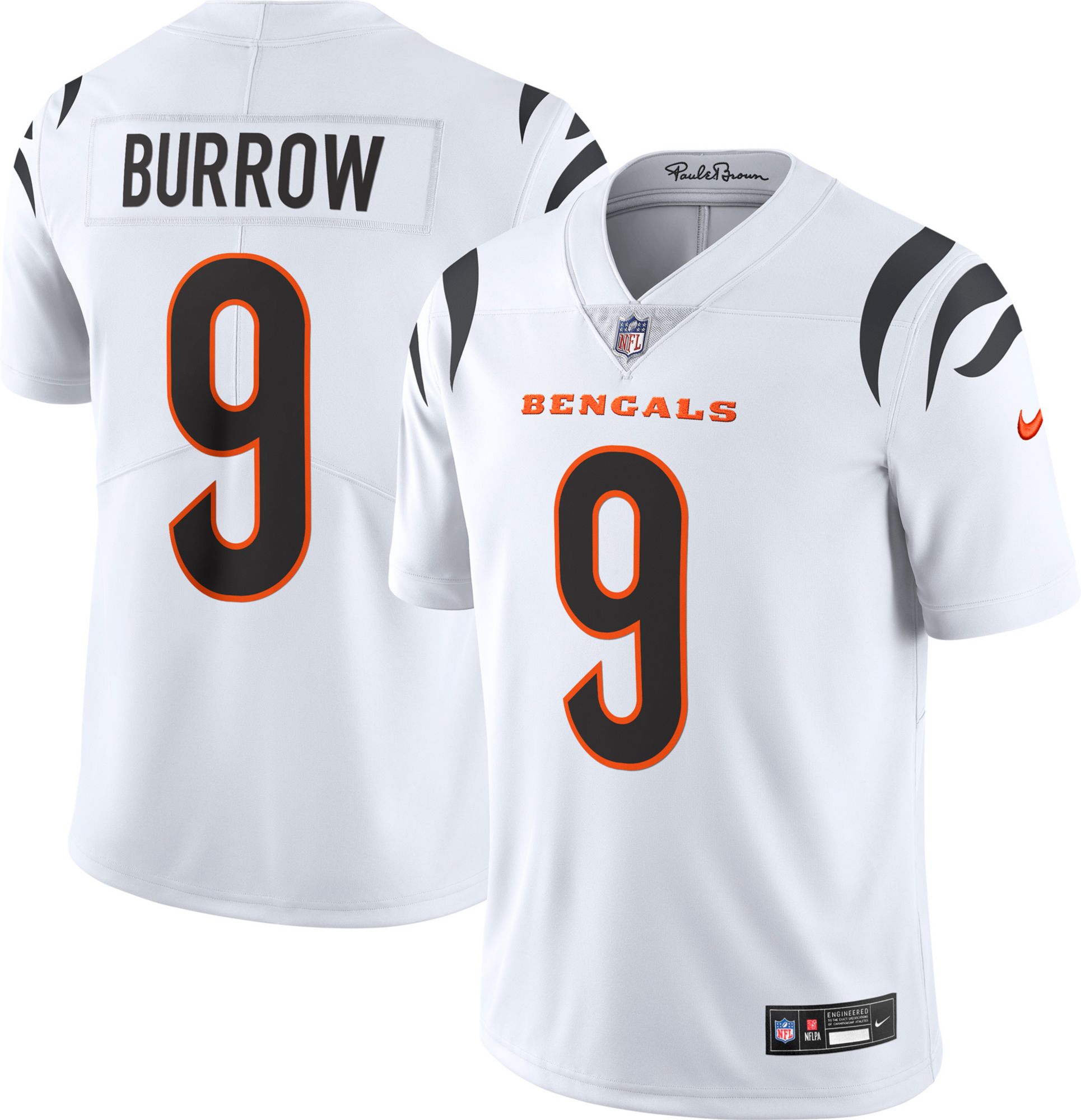 Nike Men's Cincinnati Bengals Joe Burrow #9 Vapor Untouchable White Limited Jersey product image