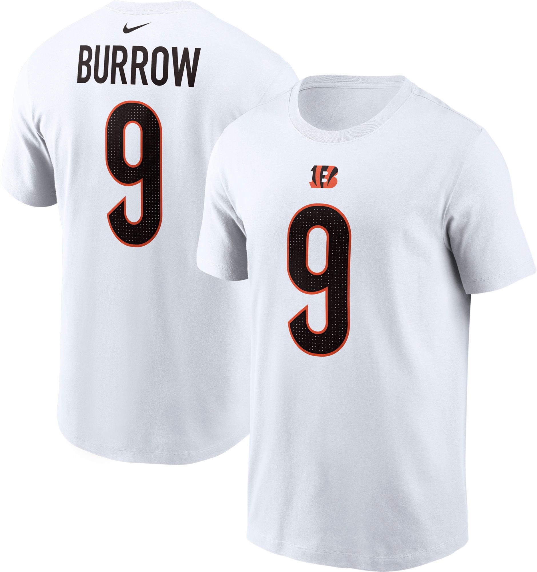 Nike Men's Cincinnati Bengals Joe Burrow #9 White T-Shirt product image