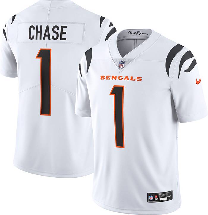 Nike Men's Cincinnati Bengals Ja'Marr Chase #1 Vapor Untouchable Limited  White Jersey