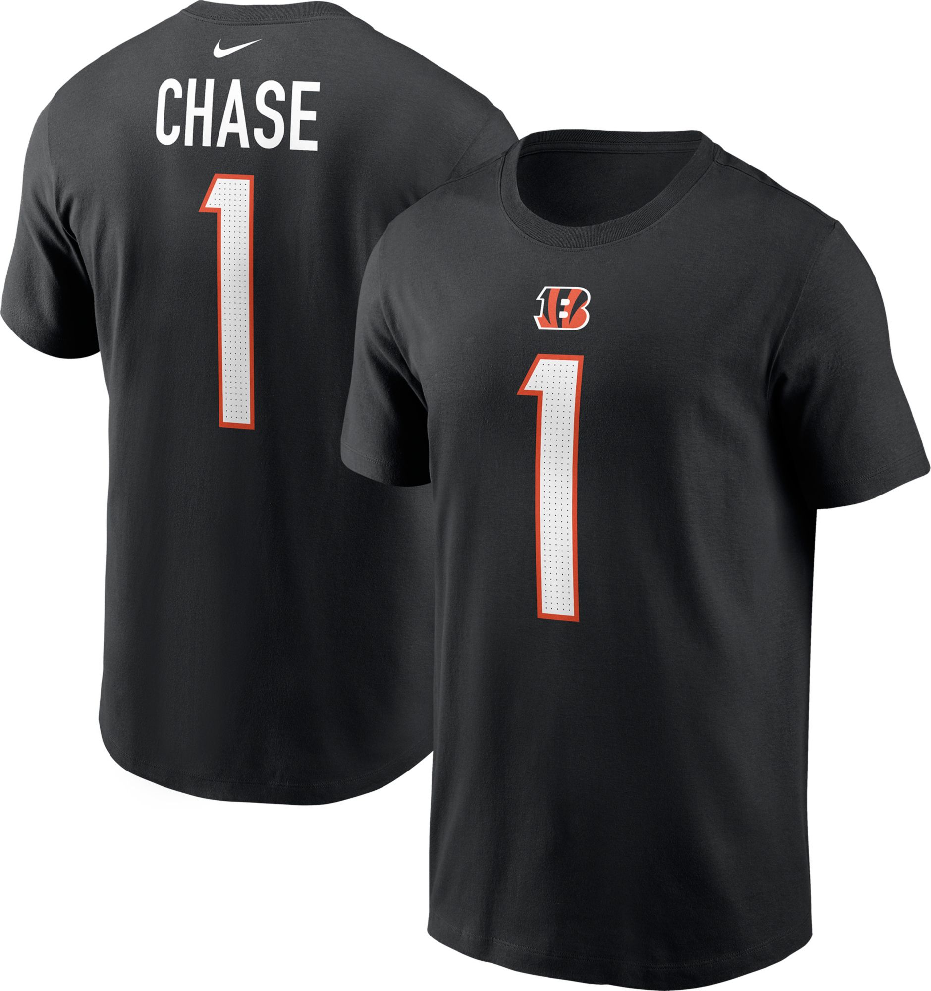 Nike Men's Cincinnati Bengals Ja'Marr Chase #1 Black T-Shirt product image