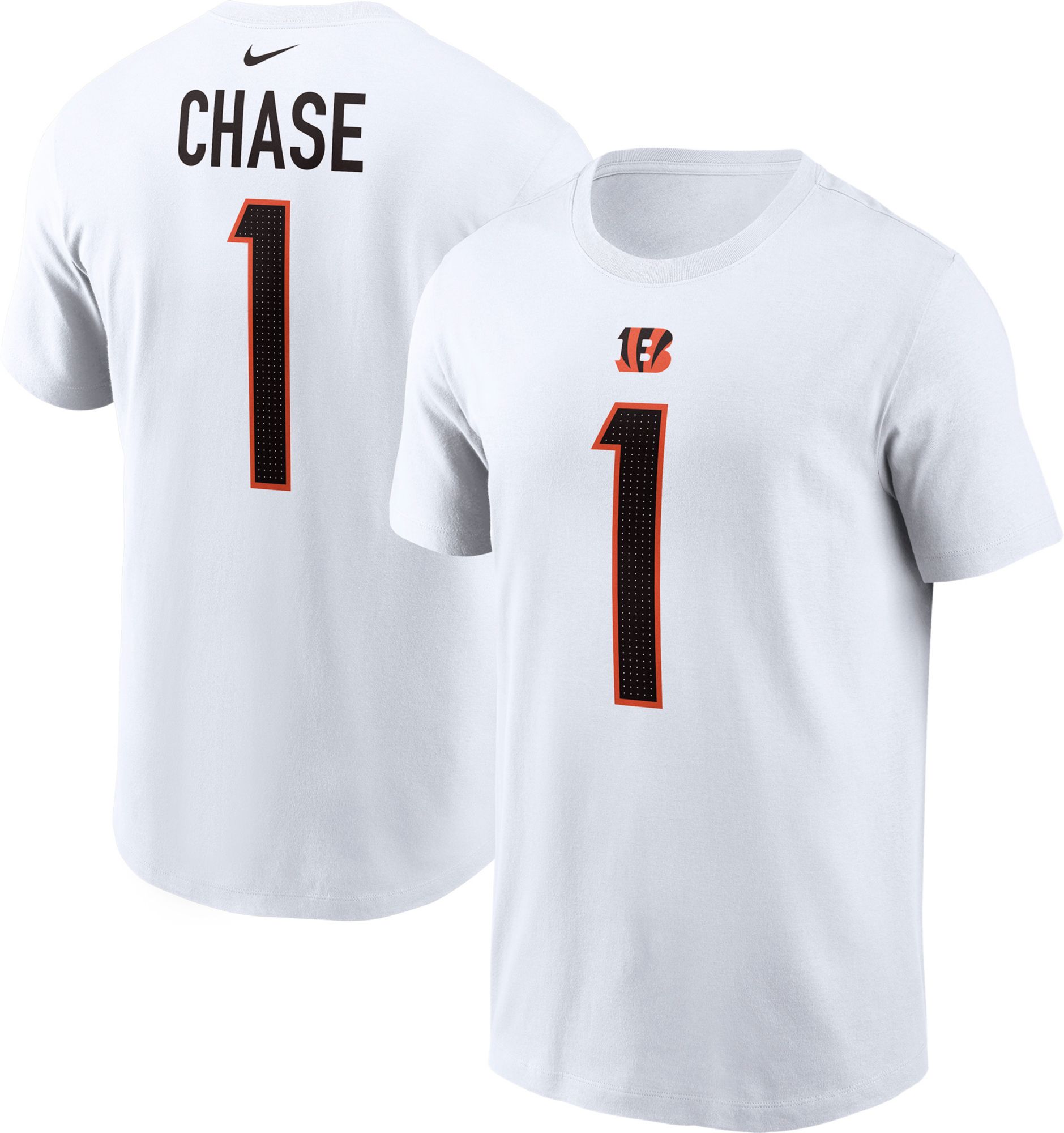 Nike Men's Cincinnati Bengals Ja'Marr Chase #1 White T-Shirt product image