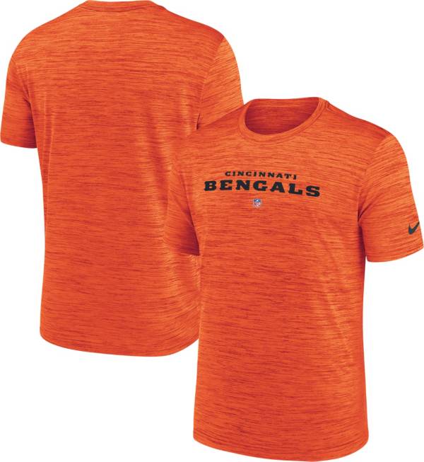 Nike Men's Cincinnati Bengals Sideline Velocity Orange T-Shirt