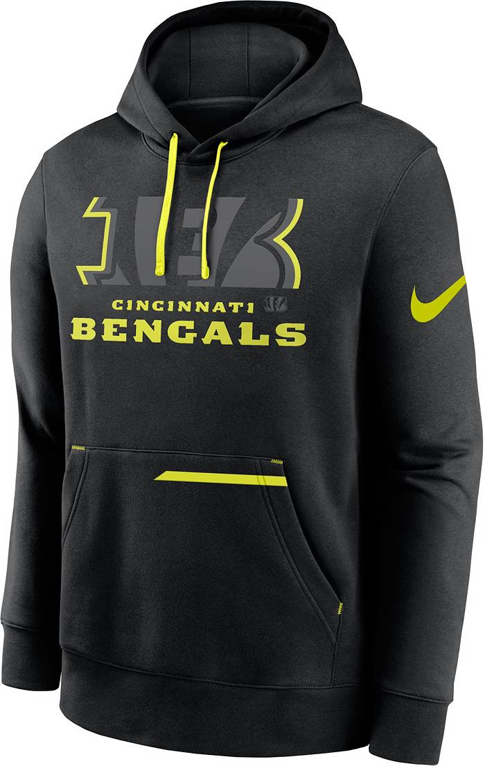 Nike Men's Cincinnati Bengals 2023 Volt Black Pullover Hoodie