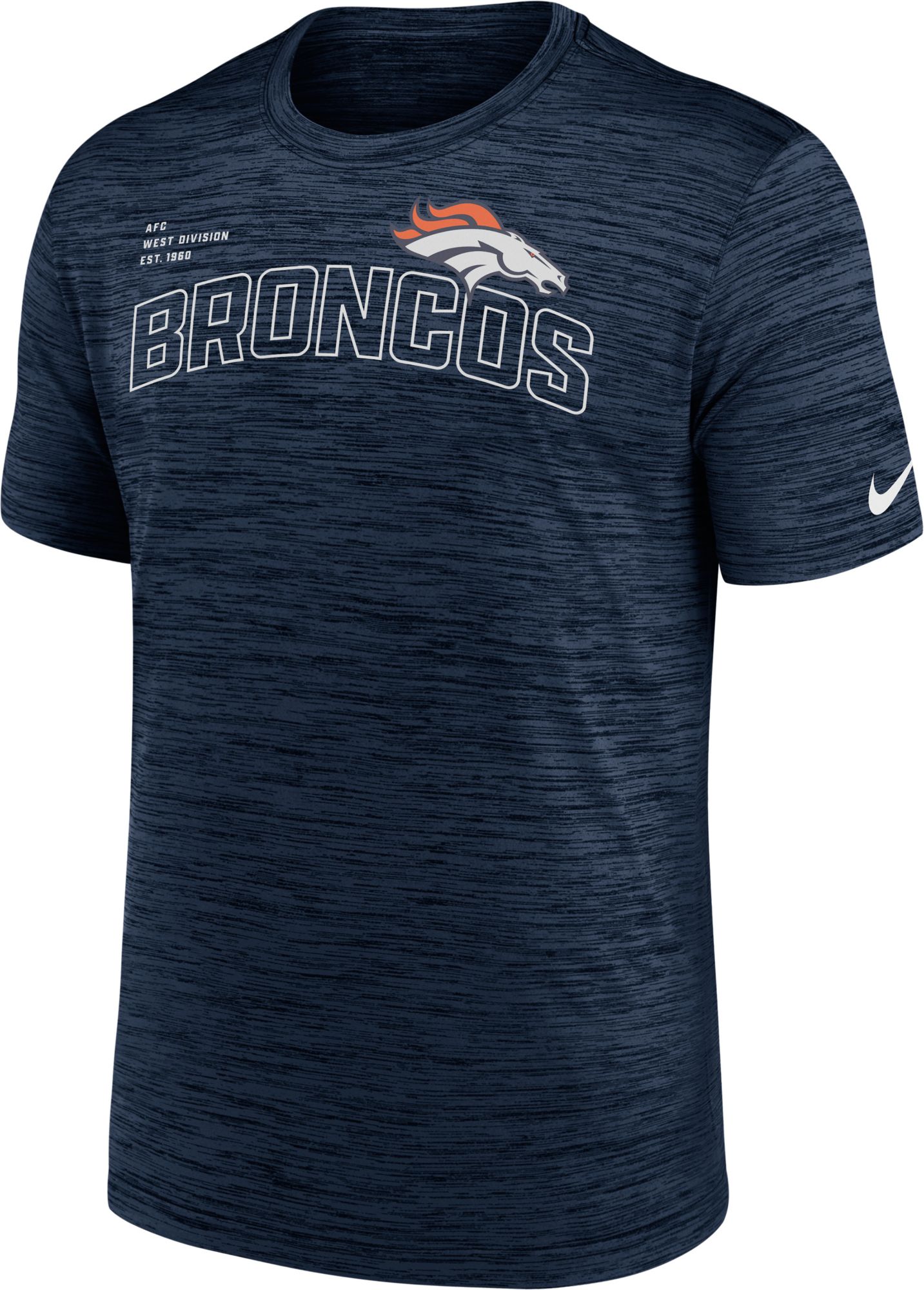 Nike Men's Denver Broncos Velocity Arch Navy T-Shirt