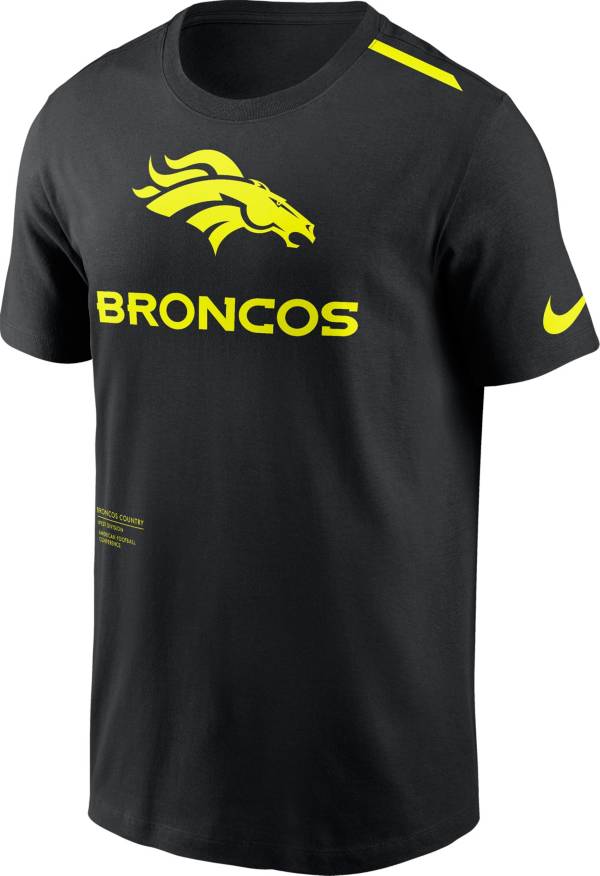 Nike Men's Denver Broncos 2023 Volt Black T-Shirt