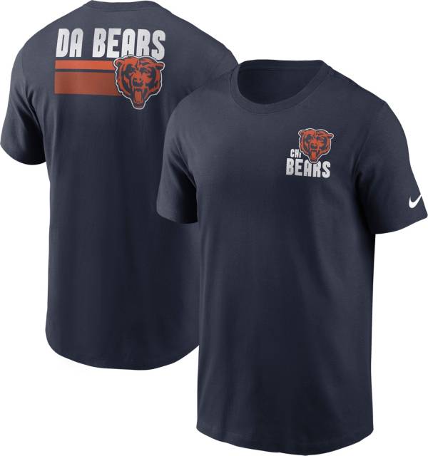 Nike Men's Chicago Bears Blitz Back Slogan Navy T-Shirt product image