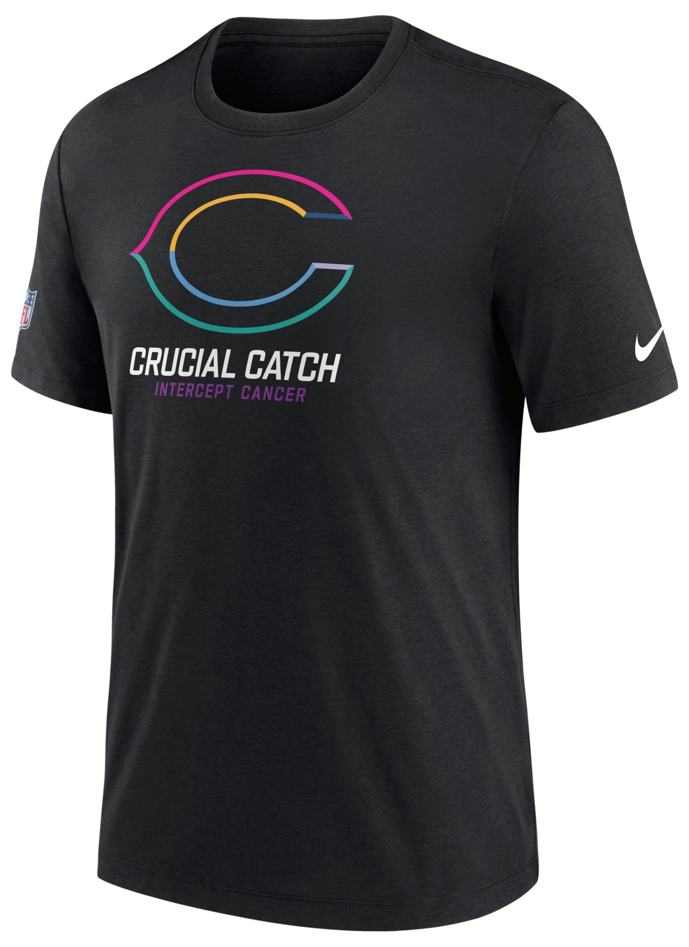 Nike Men s Chicago Bears Crucial Catch 2024 Black T Shirt Dick s Sporting Goods