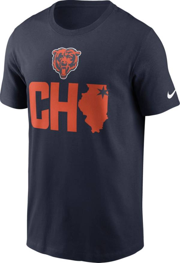 Nike Men's Chicago Bears Local Navy T-Shirt product image