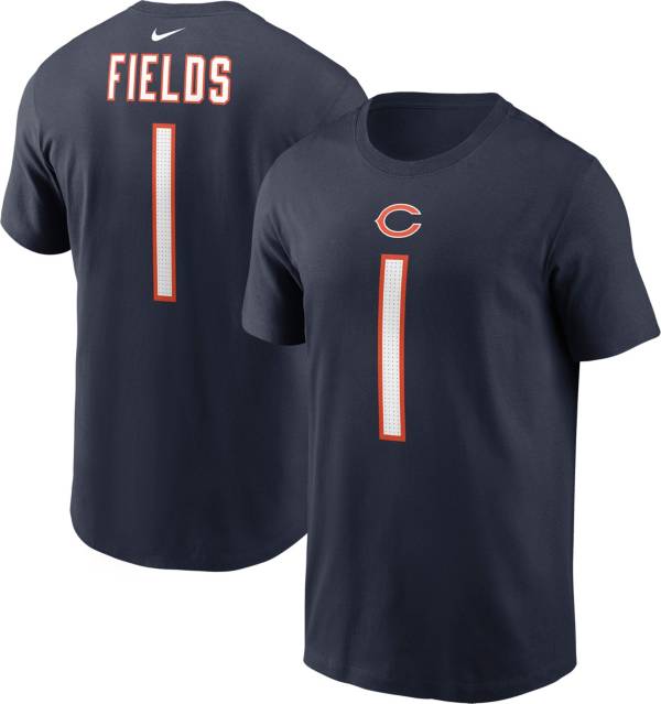 Chicago Football Navy T-Shirt , JUSTIN FIELDS #1 Bears, Tee, Jersey