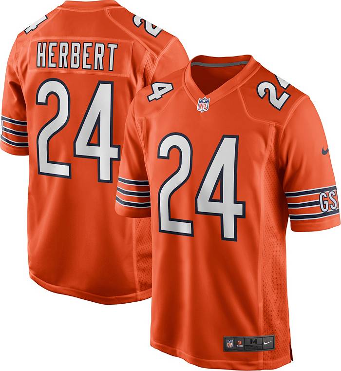 Nike Men's Chicago Bears Khalil Herbert #24 Alternate Orange Game Jersey