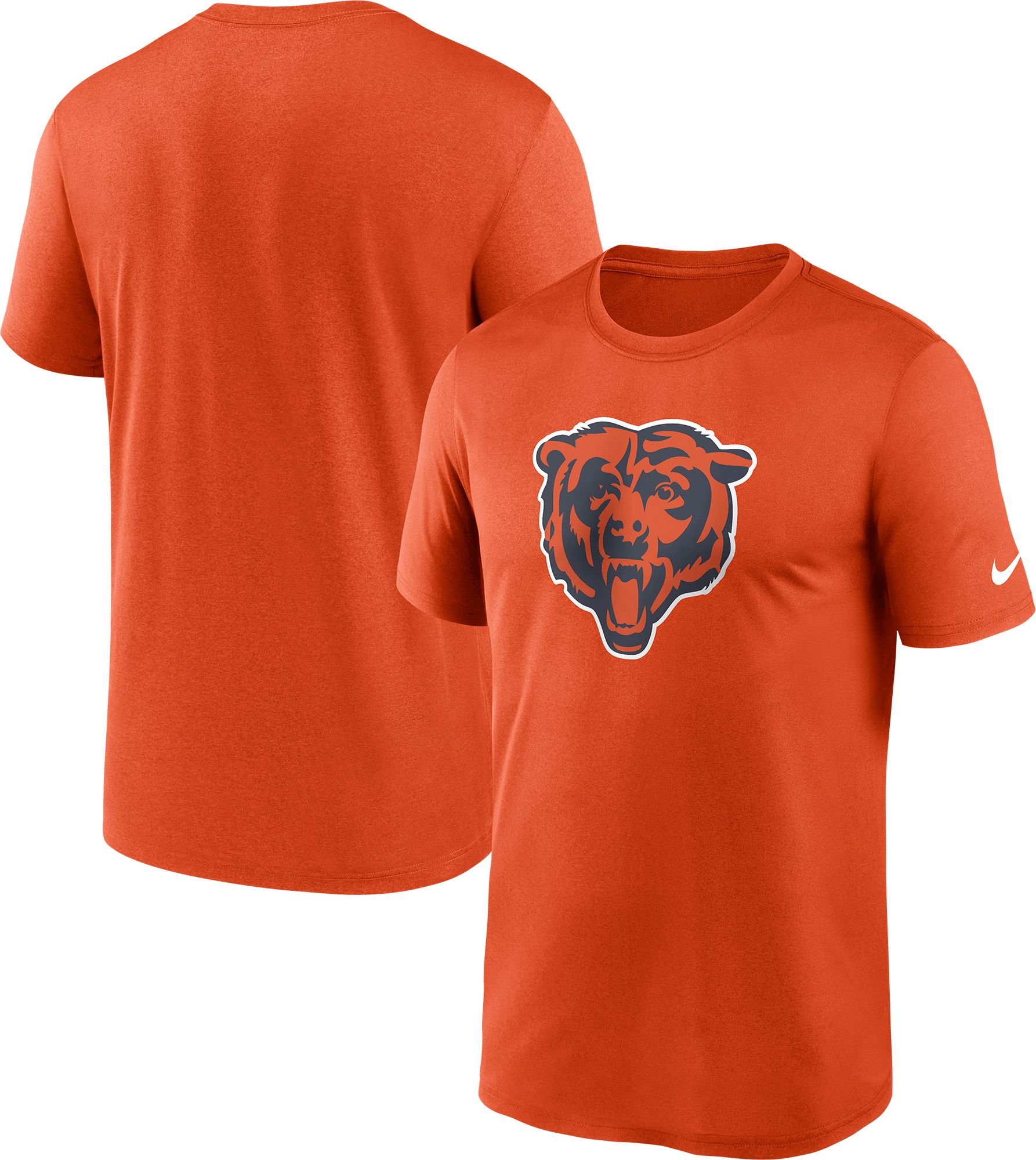 Nike Men's Chicago Bears Legend Logo Orange T-Shirt