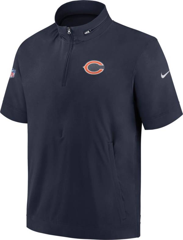 Nike Men's Chicago Bears Sideline Coach Navy Short-Sleeve Jacket product image