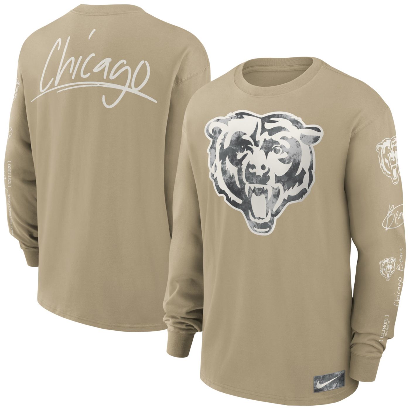 Chicago bears mens long sleeve shirt hotsell
