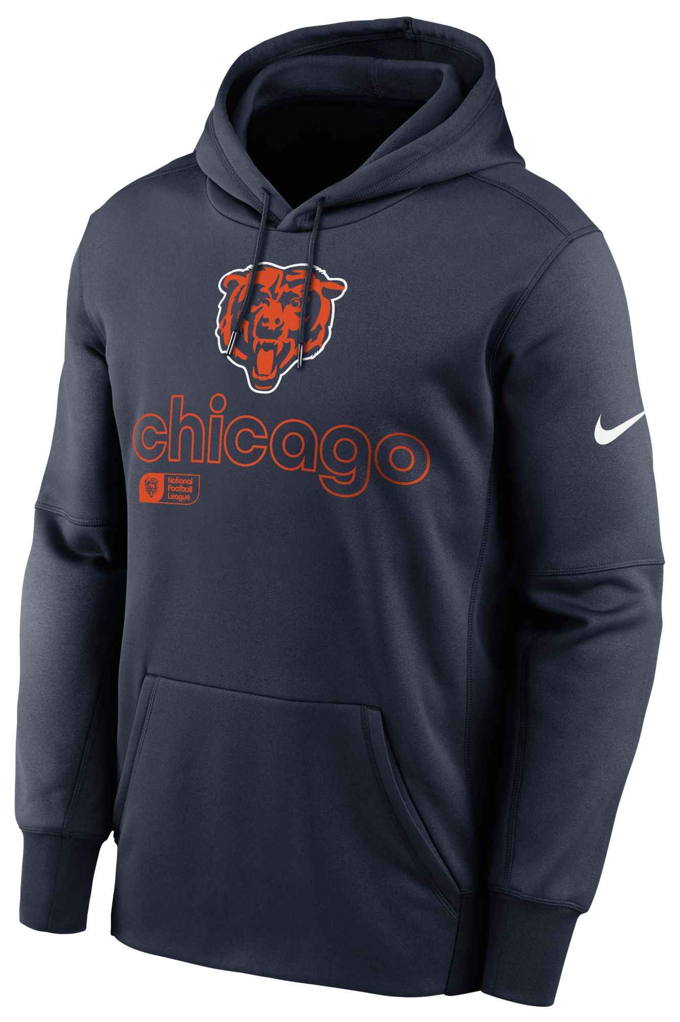 Nike Men's Chicago Bears Therma-FIT Marine Pullover Hoodie product image