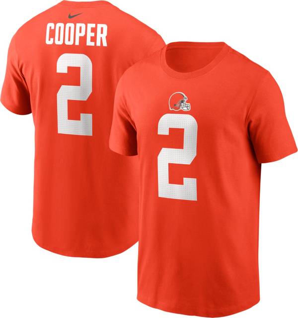 Nike Men's Cleveland Browns Amari Cooper #2 Orange T-Shirt