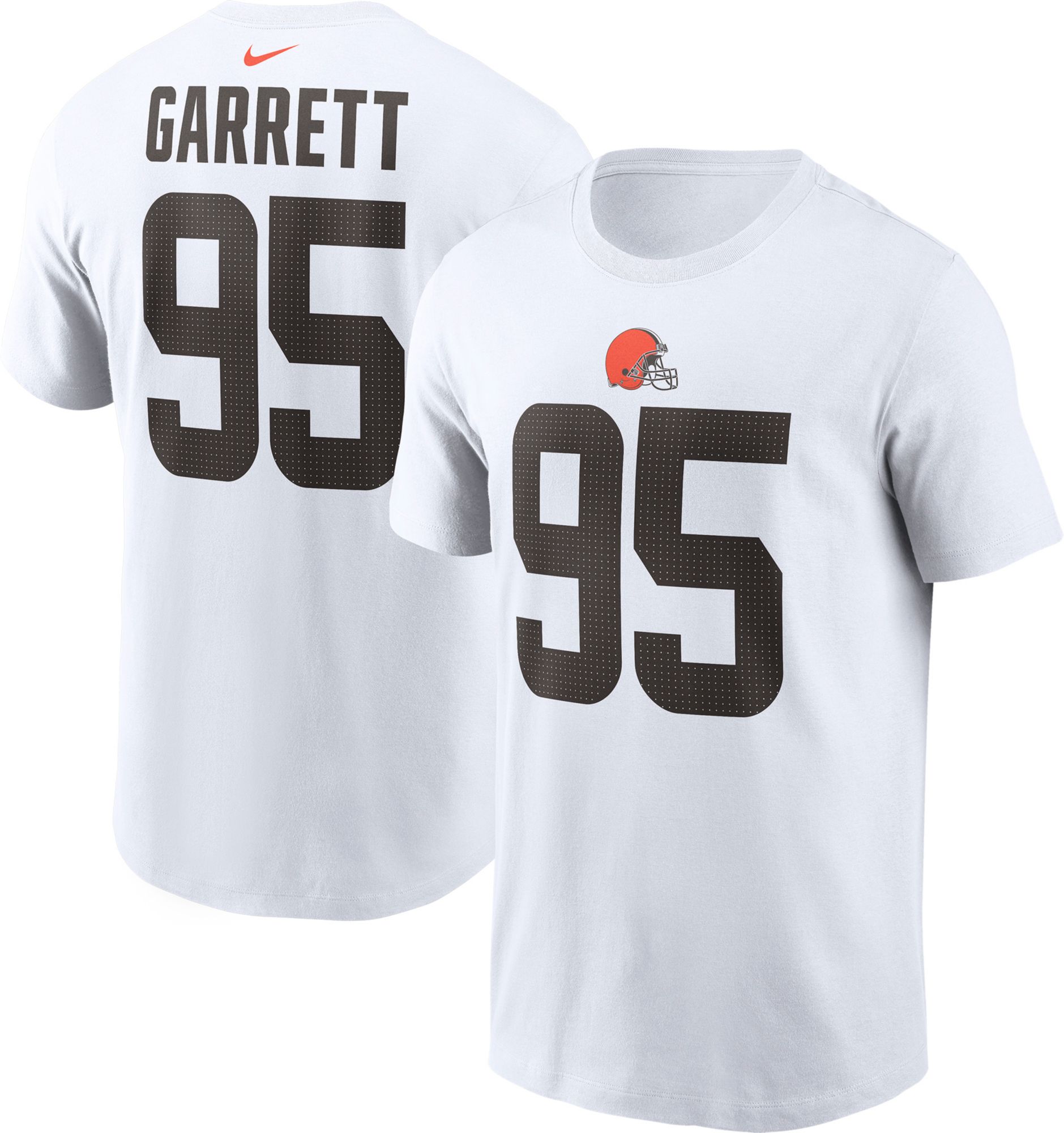 Nike Cleveland Browns No95 Myles Garrett Anthracite Salute to Service Youth Stitched NFL Limited Therma Long Sleeve Jersey