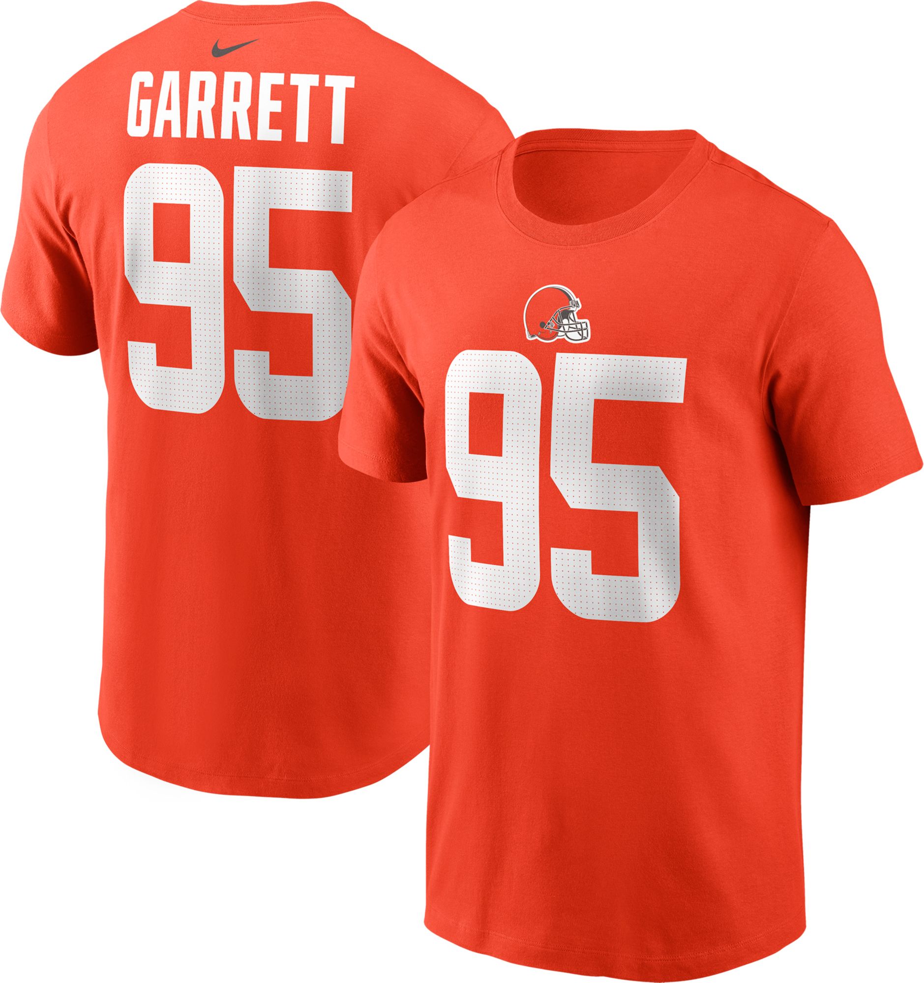 Nike Cleveland Browns No95 Myles Garrett Olive/USA Flag Men's Stitched NFL Limited 2017 Salute To Service Jersey