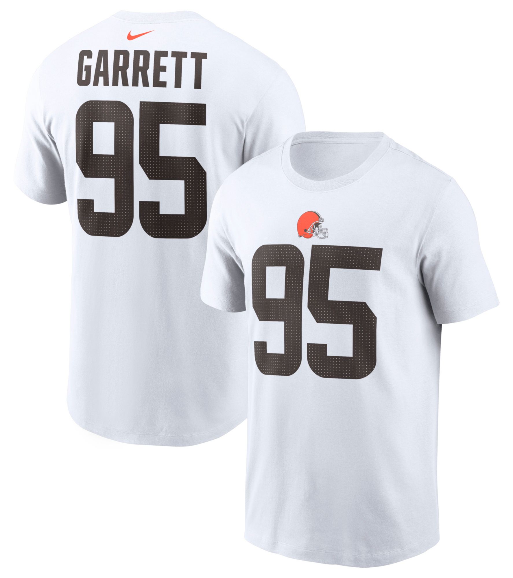 Nike Men's Cleveland Browns Myles Garrett #95 White T-Shirt product image