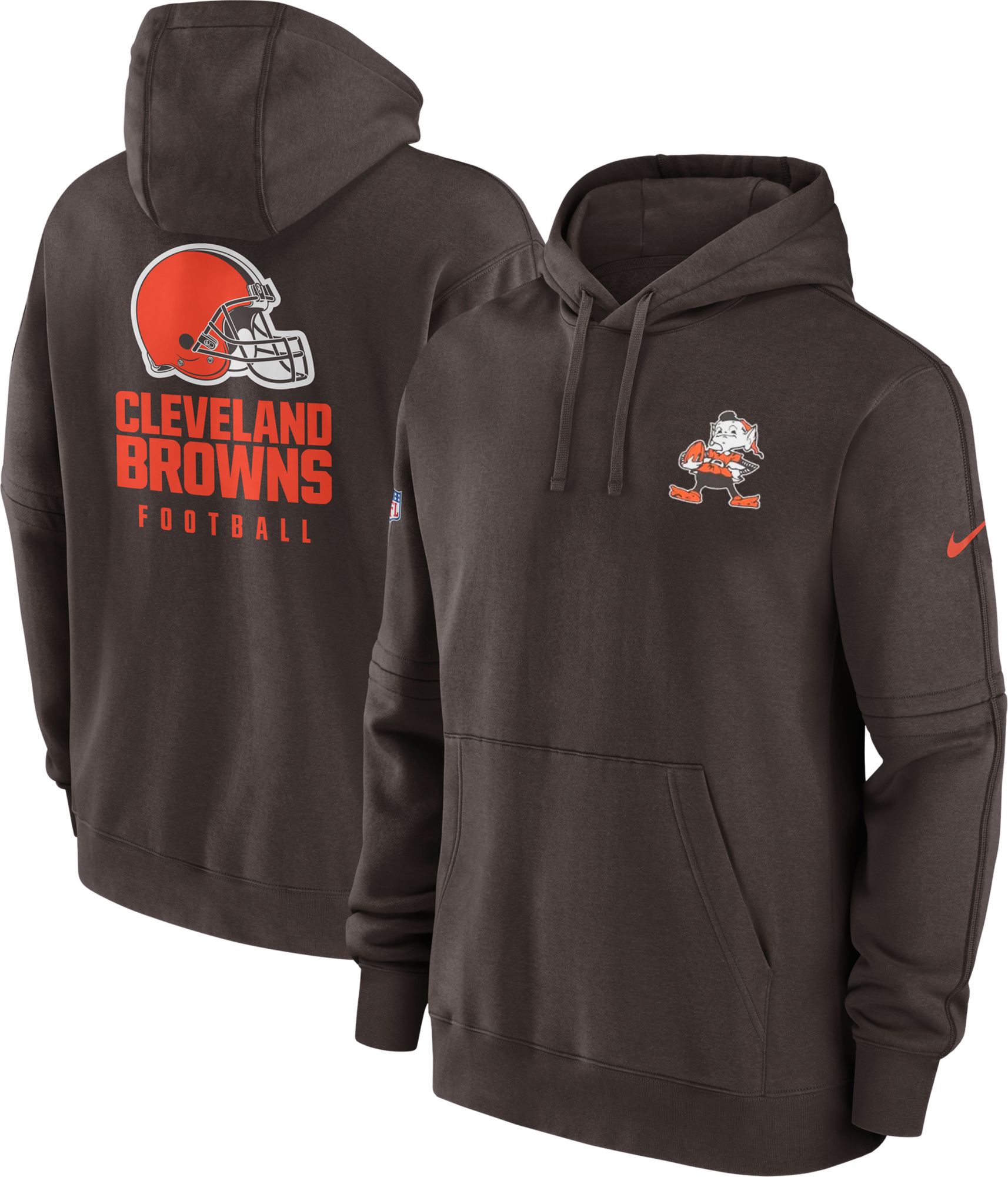 Nike Men's Cleveland Browns Sideline Club Brown Pullover Hoodie | Dick's  Sporting Goods