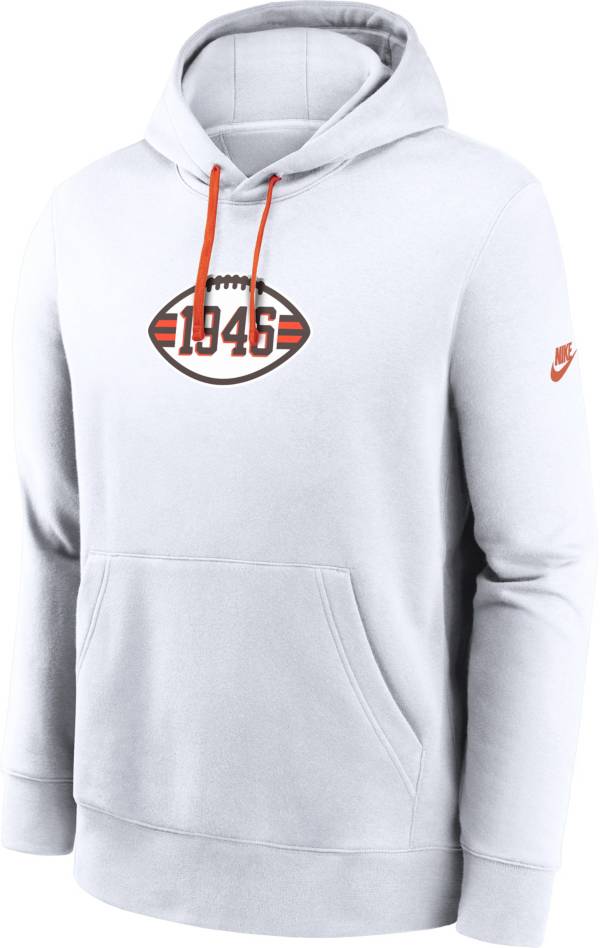 White cleveland browns online hoodie