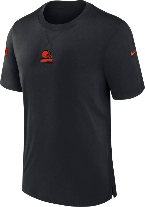 Nike Men's Cleveland Browns Sideline Player Black T-Shirt | Dick's ...