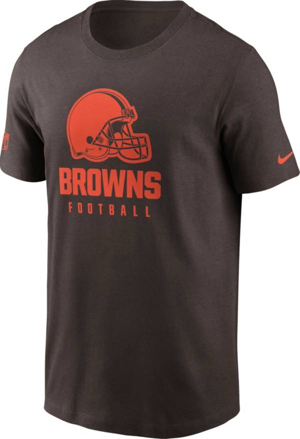Nike Men's Cleveland Browns Sideline Team Issue Brown T-Shirt | Dick's ...