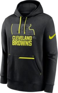 Cleveland Browns Nike Sideline Performance Hoodie Tri-Blend Long Sleeve  T-Shirt - Orange