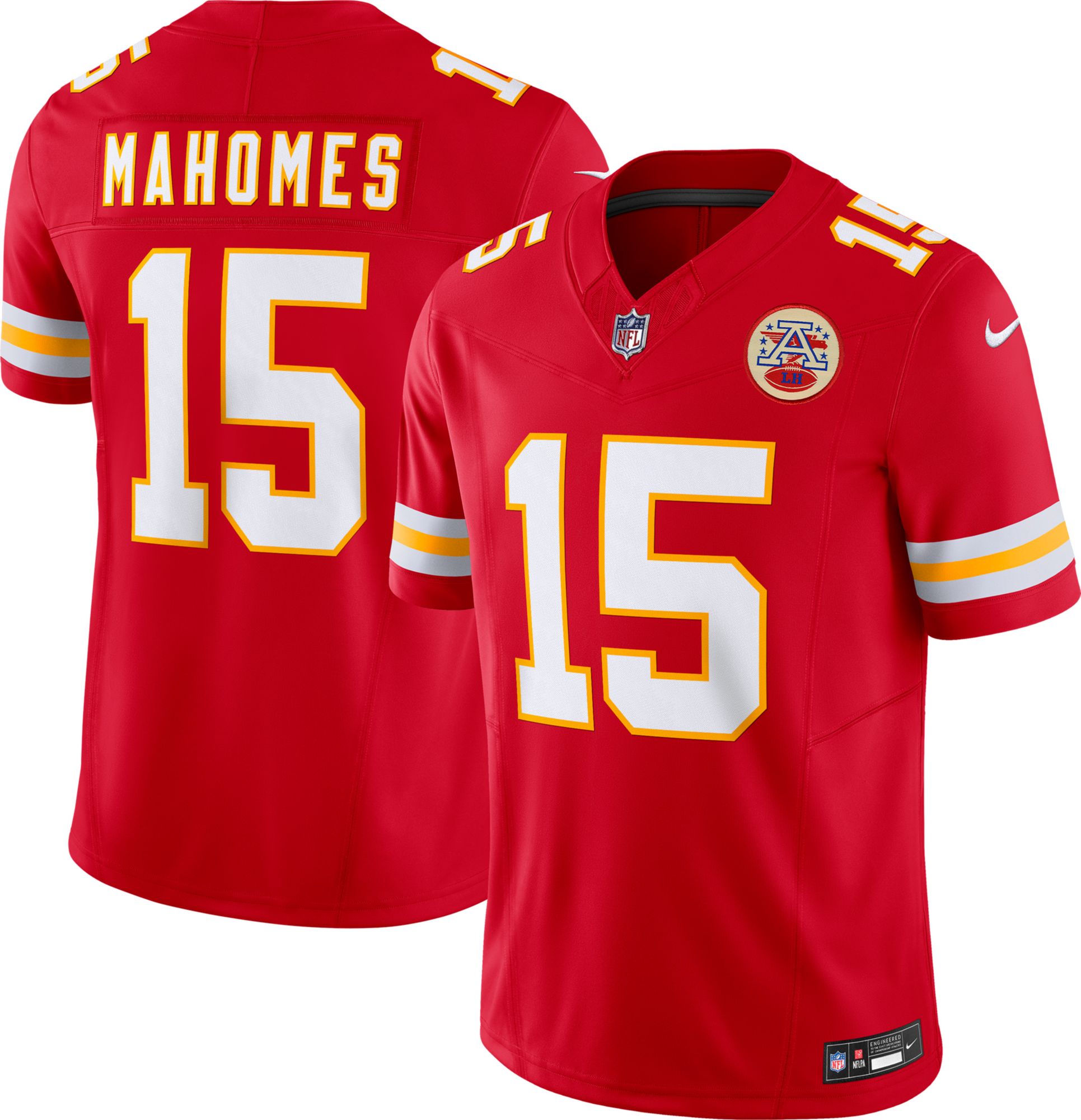 Nike Men's Kansas City Chiefs Patrick Mahomes #15 Vapor F.U.S.E. Red Limited Jersey product image