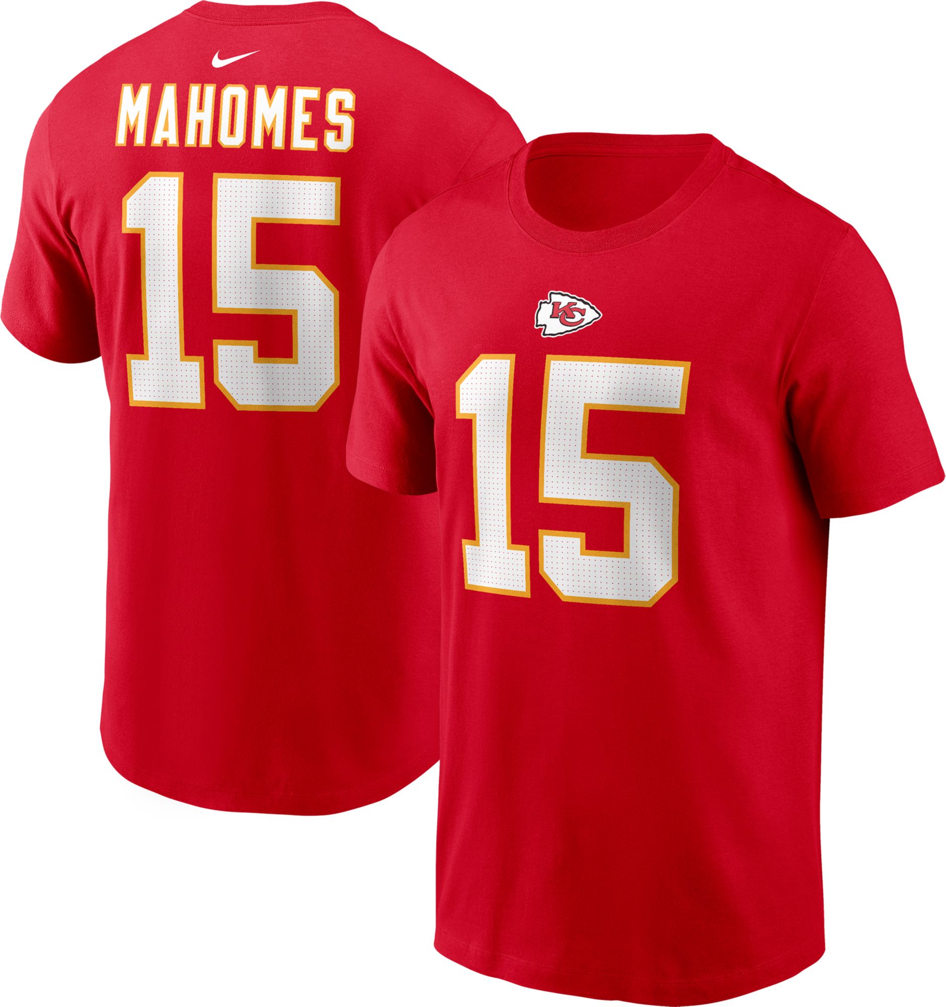 Nike Men's Kansas City Chiefs Patrick Mahomes #15 Red T-Shirt product image