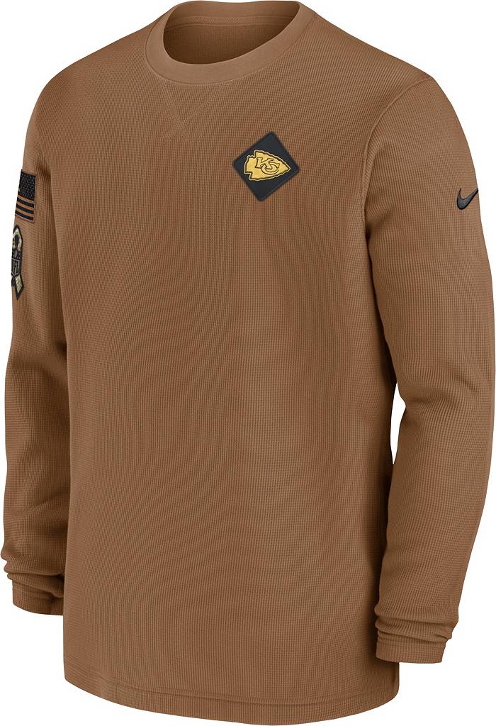 Men's Nike Brown Kansas City Chiefs 2023 Salute to Service Club Pullover Hoodie Size: Medium