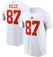 Elite Men's Travis Kelce White/Gold Road Jersey - #87 Football Kansas City  Chiefs Size 40/M