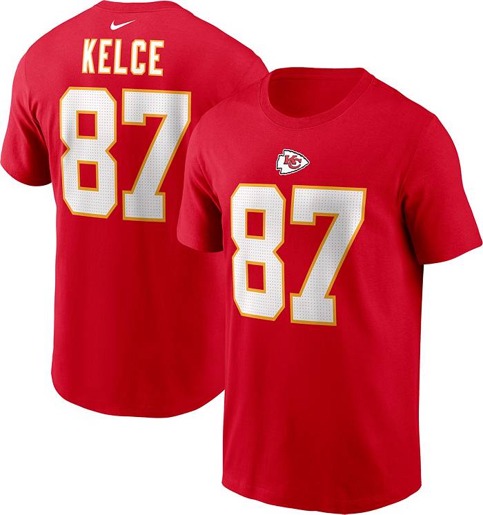 Nike Men's Kansas City Chiefs Travis Kelce #87 T-Shirt - Red - S Each