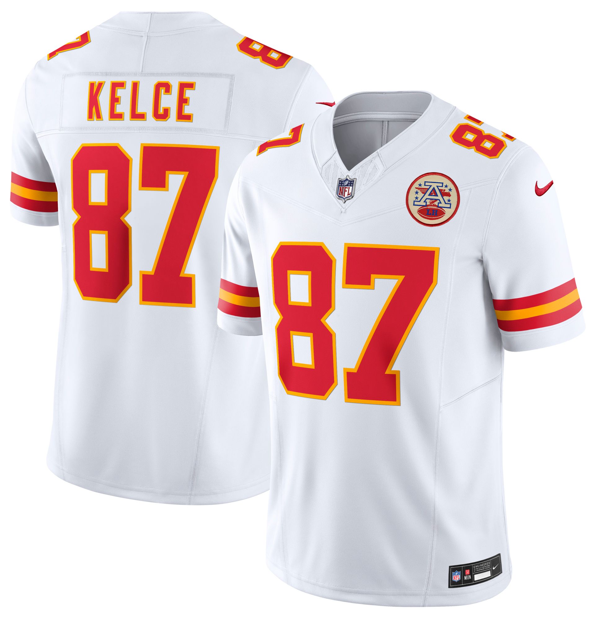 Nike Men's Kansas City Chiefs Travis Kelce #87 Vapor F.U.S.E. White Limited Jersey product image