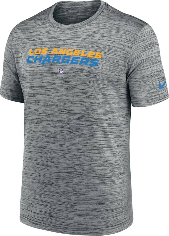 Nike Men's Los Angeles Chargers Sideline Velocity Grey T-Shirt