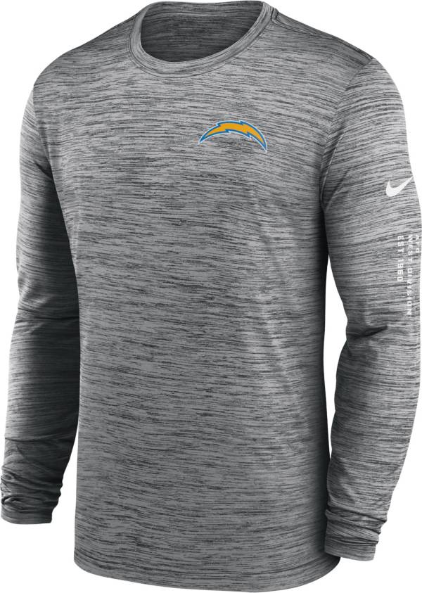 Nike Men's Los Angeles Chargers Sideline Alt Anthracite Velocity Long  Sleeve T-Shirt