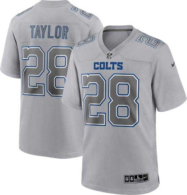 Nike Men's Indianapolis Colts Jonathan Taylor #28 Atmosphere Grey Game  Jersey