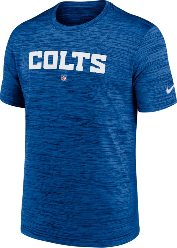 Nike Men's Indianapolis Colts Sideline Velocity Blue T-Shirt