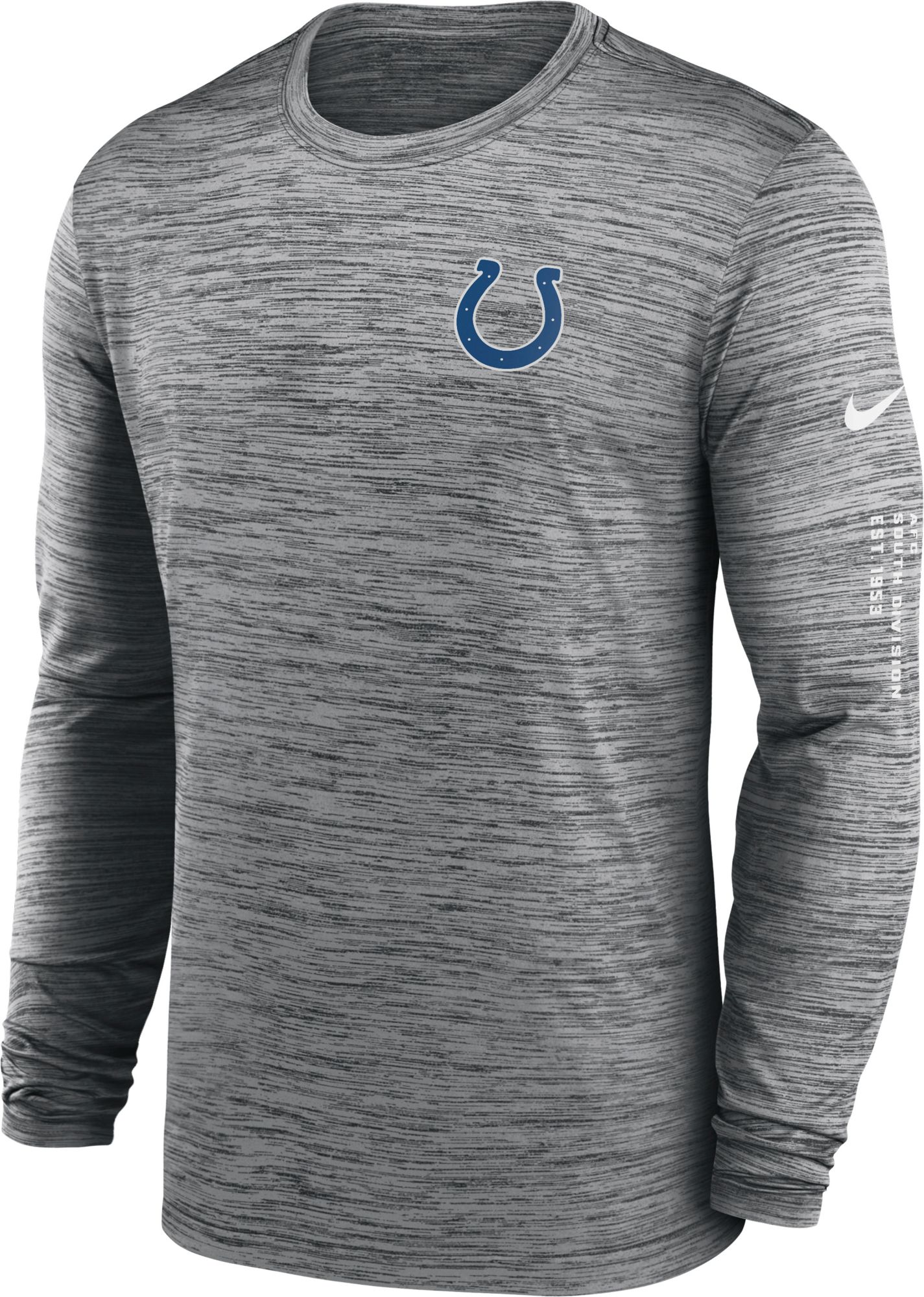 Nike Men's Indianapolis Colts Sideline Alt Anthracite Velocity Long Sleeve T-Shirt