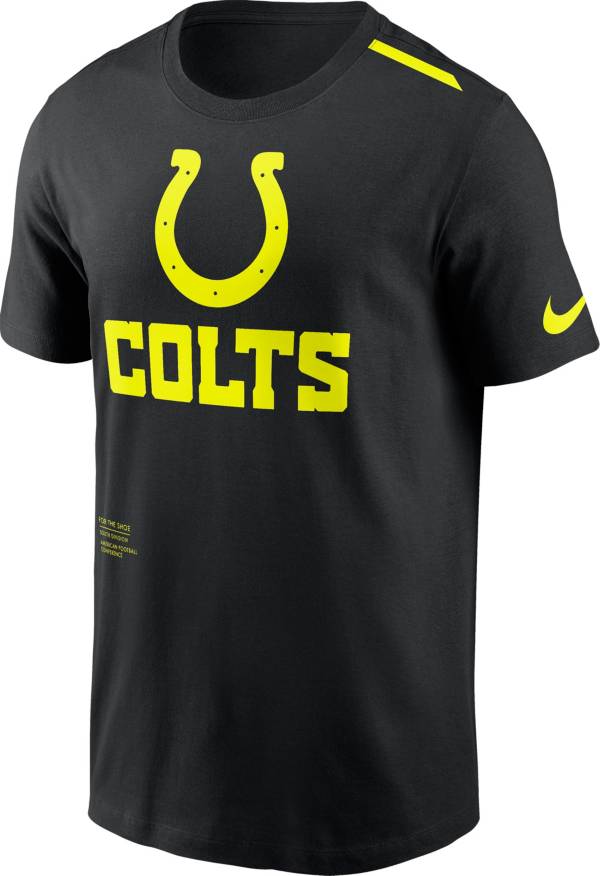 Nike Men's Indianapolis Colts 2023 Volt Black T-Shirt