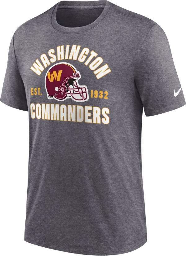 Nike Men's Washington Commanders Blitz Stacked Dark Grey Heather T-Shirt product image